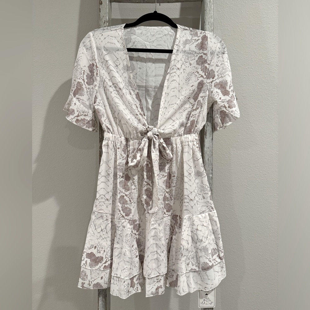 Printed Mini Dress